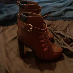 Torrid Brown Heeled Boots